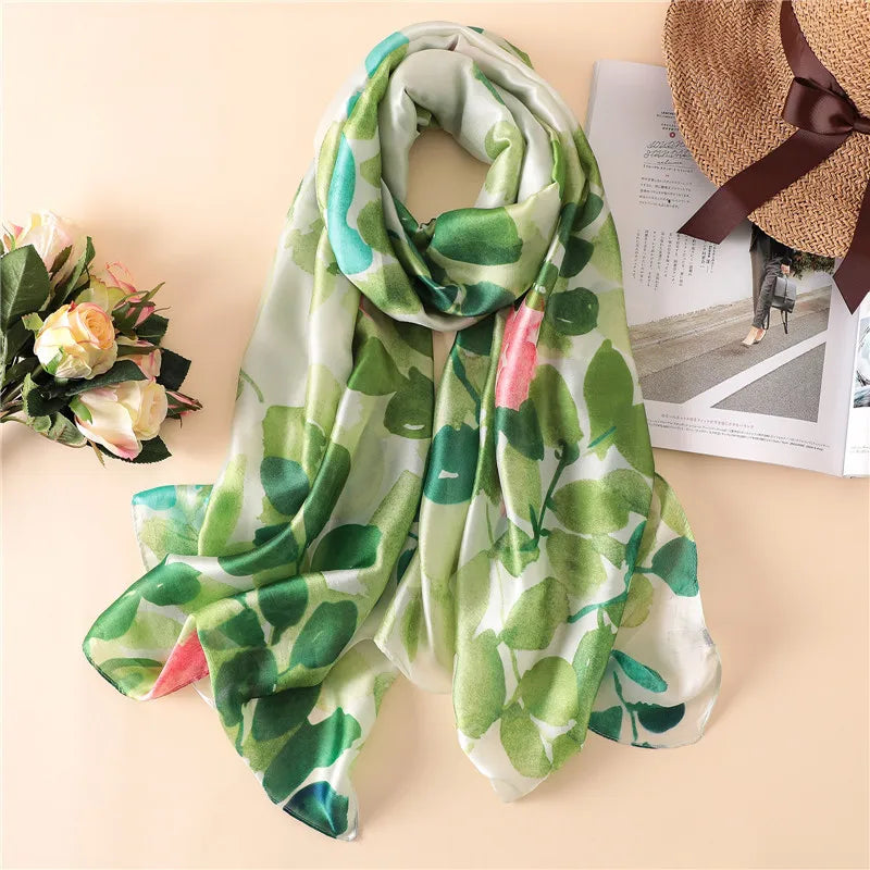 Scarf, shawl with print