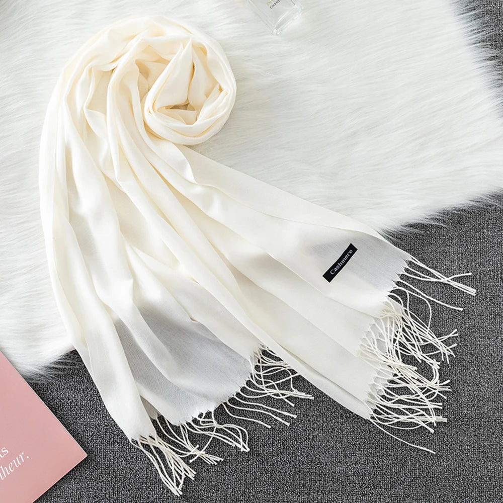 Soft cashmere scarf.