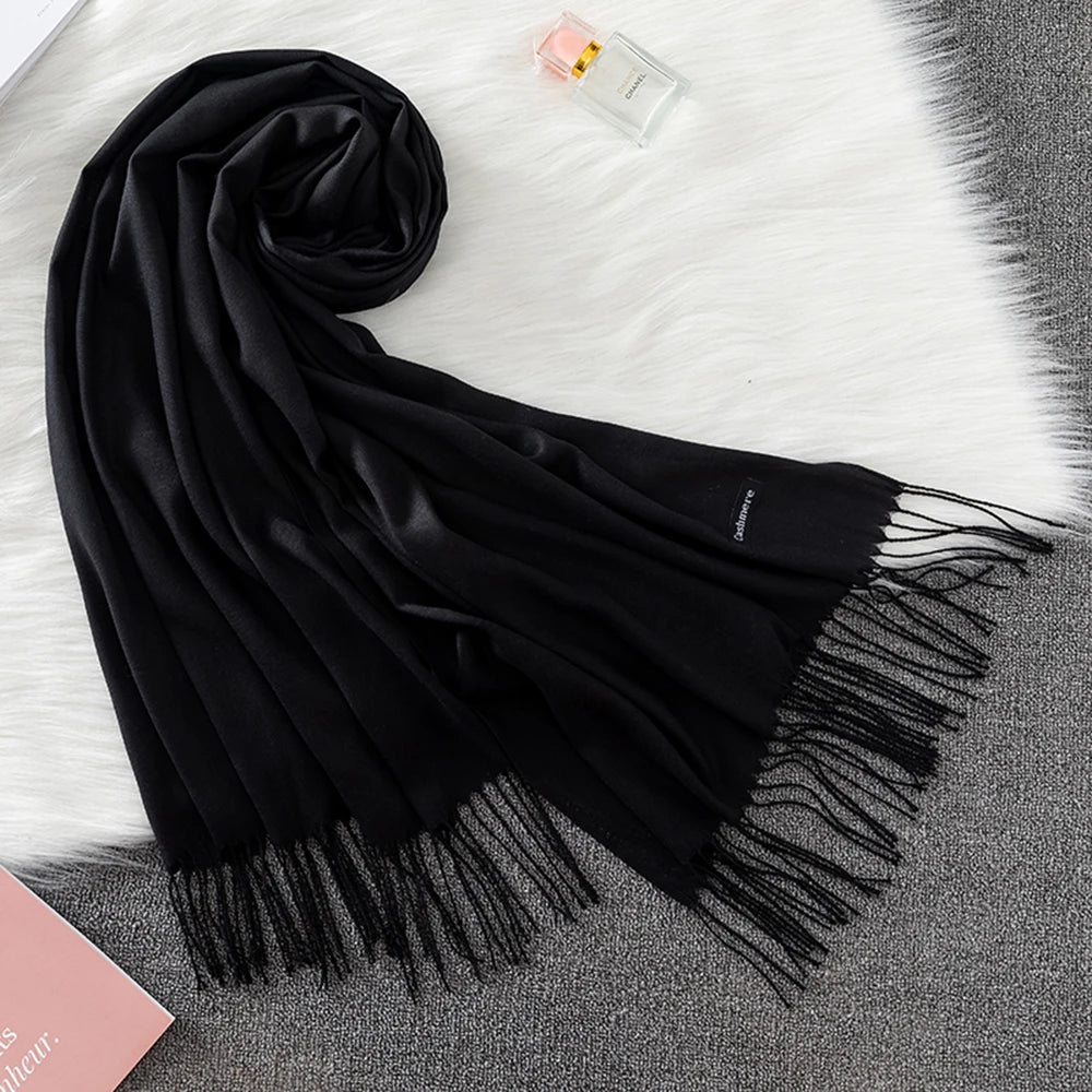 Soft cashmere scarf.