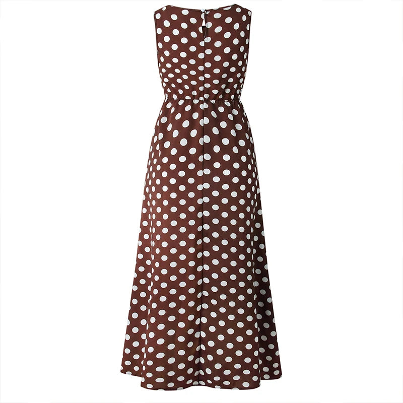 Dress with polka dot print