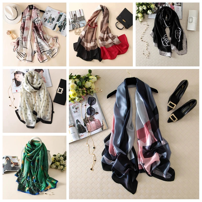 Scarf, shawl with print