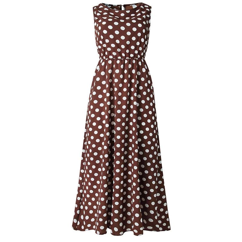 Dress with polka dot print