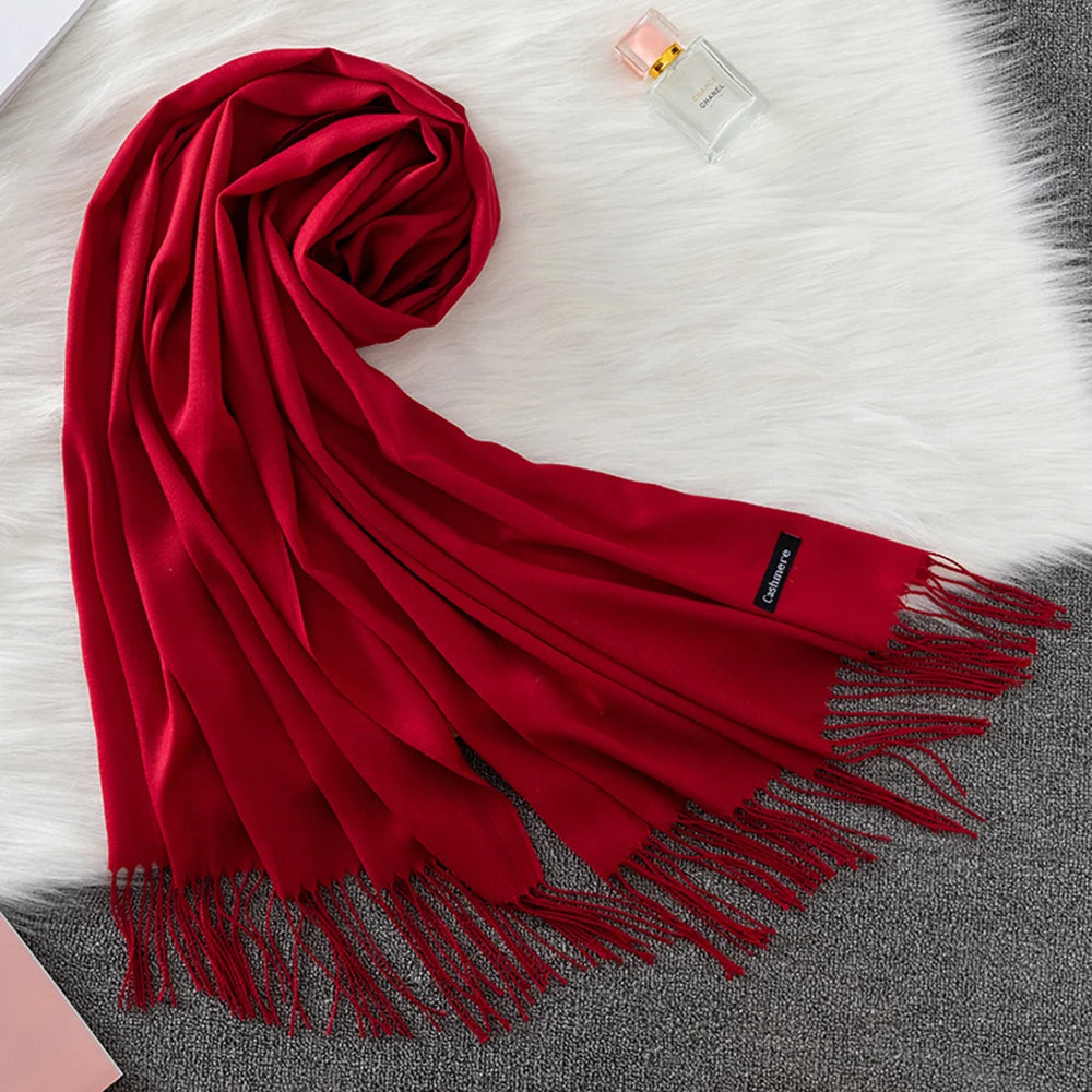 Soft cashmere scarf.