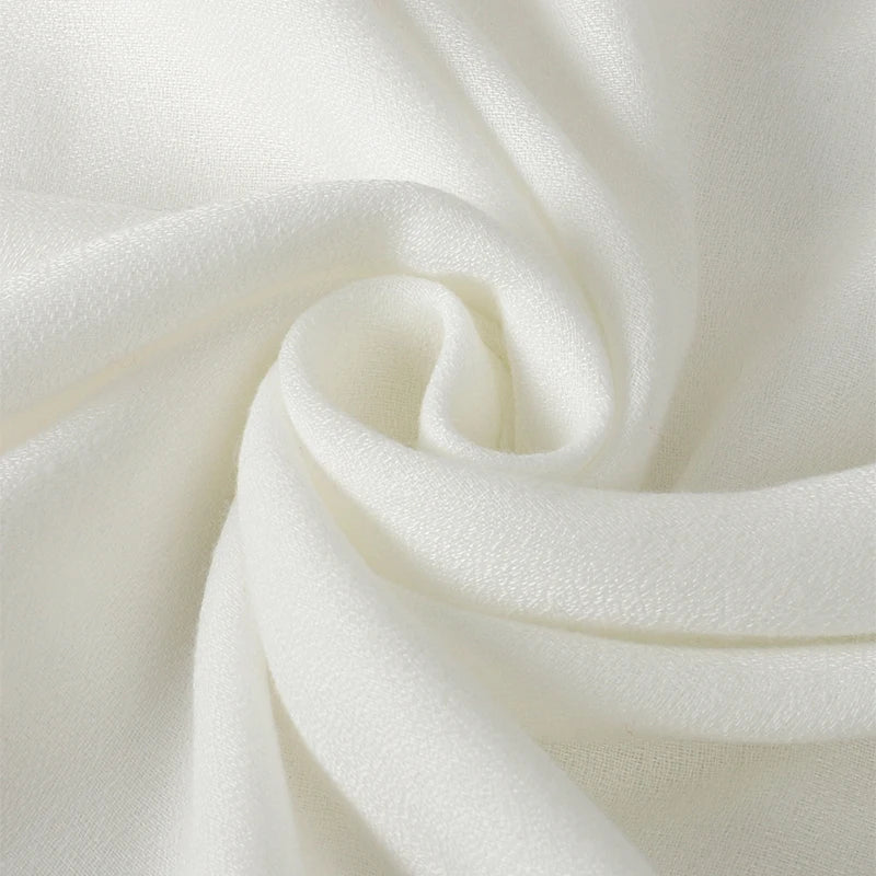 Plain cotton scarf